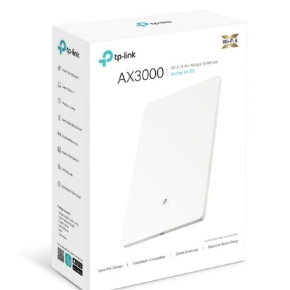 Picture of TP-Link Archer Air E5 AX3000 Dual-Band Wi-Fi 6 Air Range Extender, 574 Mbps at 2.4 GHz + 2402 Mbps at 5 GHz , 8mm Ultra-thin Shell, Multiple Installat