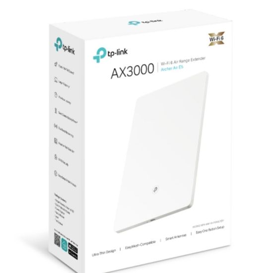 Picture of TP-Link Archer Air E5 AX3000 Dual-Band Wi-Fi 6 Air Range Extender, 574 Mbps at 2.4 GHz + 2402 Mbps at 5 GHz , 8mm Ultra-thin Shell, Multiple Installat