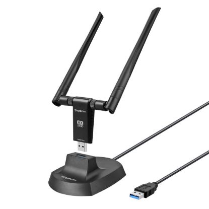 Picture of Simplecom NW811v3 AX5400 Tri-Band WiFi 6E USB Adapter with 2x 5dBi High Gain Antennas