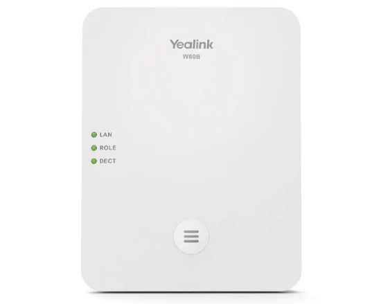 Picture of Yealink W80B Wireless DECT IP Multi-Cell System Solution, Up to 100 parallel calls, Up to 100 handsets, Up to 100 SIP accounts, Support PoE & IPv6I