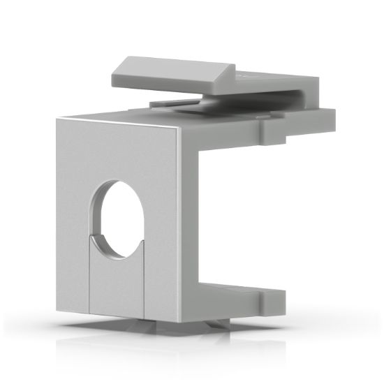 Picture of Ubiquiti Keystone Blank Insert Pass-Through, 12-Pack,Cover Unused Ports On Blank Keystone Patch Panel, Clean& Aesthetic Appearance