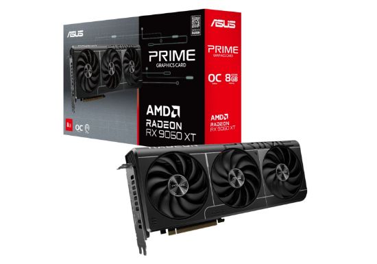 Picture of ASUS AMD Radeon PRIME-RX9060XT-O8G 1 x 8-pin 8GB GDDR6 128-bit 20 Gbps​ PCI Express 5.0