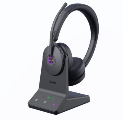 Picture of Yealink WH68 Dual Teams DECT & Bluetooth Hybrid Wireless Technology, 4-Mic Hybrid ANC, 4-Mic Noise Cancellation, All-Day-Wearing Comfort