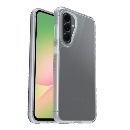 Picture of OtterBox React Samsung Galaxy A56 5G (6.7') Case Clear - (77-97796), Antimicrobial, DROP+ Military Standard, Raised Edges, Hard Case, 7 Years Warranty
