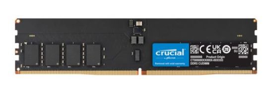 Picture of Crucial 64GB (1x64GB) DDR5 CUDIMM 6400MHZ CL52 Desktop PC Memory for Intel Core Ultra Processors AI PC