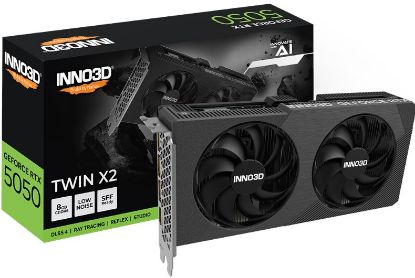 Picture of INNO3D nVidia GeForce RTX 5050 TWIN X2 8GB GDDR6 2572 MHz Boost Clock, VRAM 20 Gbps, 3x DP, 1xHDMI, 225x116x41mm