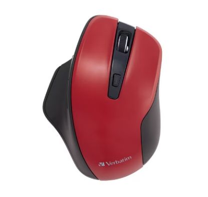 Picture of Verbatim Silent Ergonomic Wireless LED Mouse Red