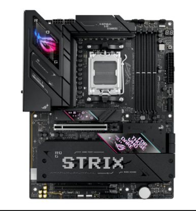 Picture of ASUS AMD ROG STRIX B850-E GAMING WIFI (AM5) ATX Motherboard 4x DDR5 256GB, 1x PCIe 5.0 x16 slot, 5 xM.2 slots, 4x SATA, Wi-Fi 7, Realtek 5Gb Ethernet