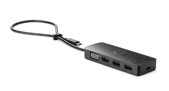 Picture of HP Travel USB-C Hub G2 65W Power Delivery (Alt Mode DP) HDMI VGA 2xUSB-A 1xUSB-C for HP ProBook 440 450 460 EliteBook 630 640 645 655 830 840 860 1040