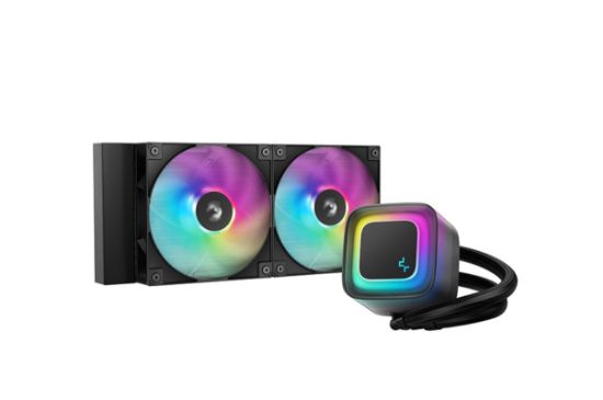 Picture of DeepCool LE240 V2 Liquid Cooler 240mm 6th Gen Pump up to 3400 PWM, Hydro Bearing, IntelLGA1851/1700/1200/1151/1150/1155, AMDAM5/AM4