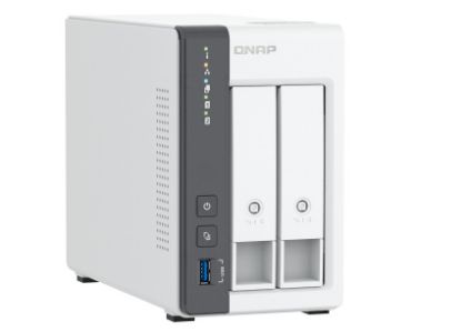 Picture of QNAP TS-216G 2-Bay NAS Storage System, 2.5GbE, Quad-Core 2.0GHz, 4GB RAM, Hot-Swappable, AI-Powered, RAID Support, USB One-Touch Backup
