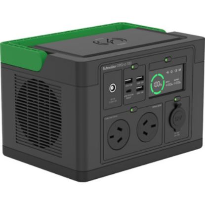 Picture of APC OffGrid Portable Power Station 330, 230V, 332Wh Lithium-ion, LCD, 2 AS3112 Australian outlets, Sinewave, 3 USB-A, 1 USB-C, Wireless Charger