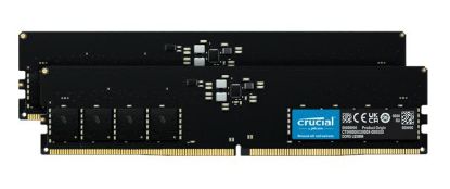 Picture of Crucial 128GB (2x64GB) DDR5 UDIMM 5600MHz CL46 Desktop PC Memory
