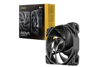 Picture of Antec Nova Black 120 PWM 3-Phase Speed Controller. Low Power, High Heat Dissipation, Low Noise Ultimate Fan - 1x Fan with controller