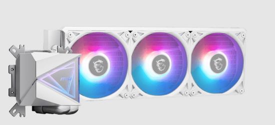 Picture of MSI MAG CORELIQUID I360 White Liquid CPU Cooler, LGA 1150/1151/1155/1156/1200/1700+ Next gen AM5/AM4 3y warranty