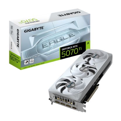 Picture of Gigabyte GeForce RTX™ 5070 Ti EAGLE OC ICE SFF 16G, 2542 MHz, CUDA 8960, 28 Gbps, GDDR7, 256 bit, PCI-E 5.0, PSU 750W,DisplayPort 2.1b  HDMI 2.1b x1