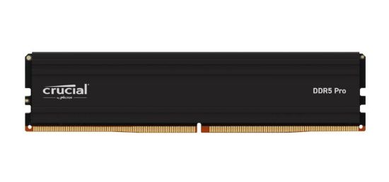 Picture of Crucial Pro 32GB (1x32GB) DDR5 UDIMM 6000MHz CL40 Black Heat Spreaders Overclocking Support Intel XMP AMD Ryzen Desktop PC Gaming Memory