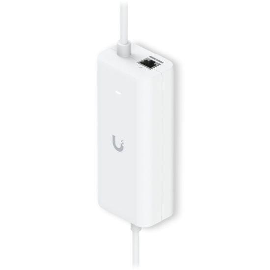 Picture of Ubiquiti PoE Integrated AC Adapter, AC Adapter With Integrated PoE, Enabling UniFi Cloud Gateway Device To Support PoE Output On A Single Port