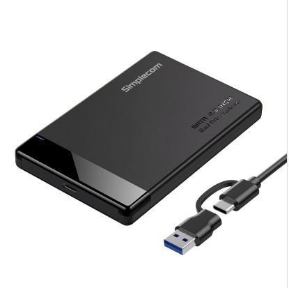Picture of Simplecom SE109 Tool-free 2.5' SATA HDD SSD to USB-C Enclosure USB 3.2 Gen 1 Compatible with 7mm and 9.5mm laptop 2.5' SATA HDD/SSD