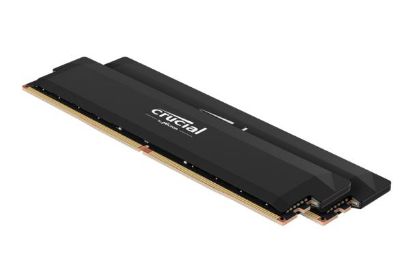 Picture of Crucial Pro 64GB (2x32GB) DDR5 UDIMM 6400MHz CL40 Black Heat Spreader Support Intel XMP AMD Ryzen for Desktop PC Gaming Memory