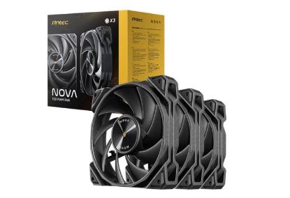 Picture of Antec Nova 120 PWM 3-Phase Speed Controller. Low Power, High Heat Dissipation, Low Noise Ultimate Fan - 3 Packs with controller