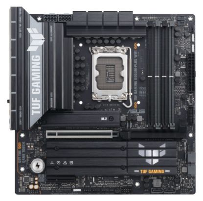 Picture of ASUS TUF GAMING B860M-PLUS WIFI LGA1851 mATX Motherboard 256GB, 4x DDR5, 1 x PCIe 5.0,  3 x M.2 slots,  4 x SATA, WiFi 7, 1 x HDMI, 1 x DP