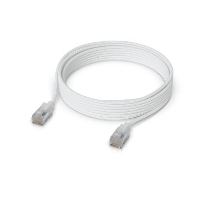 Picture of Ubiquiti UniFi Premium Patch Cable, 8M, White, Ultra-thin Braided Patch Cable, Designed And Optimized For 10 GbE Networking.