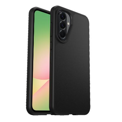 Picture of OtterBox React Samsung Galaxy A56 5G (6.7') Case Black - (77-97791), Antimicrobial, DROP+ Military Standard, Raised Edges, Hard Case, 7 Years Warranty