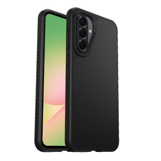 Picture of OtterBox React Samsung Galaxy A56 5G (6.7') Case Black - (77-97791), Antimicrobial, DROP+ Military Standard, Raised Edges, Hard Case, 7 Years Warranty