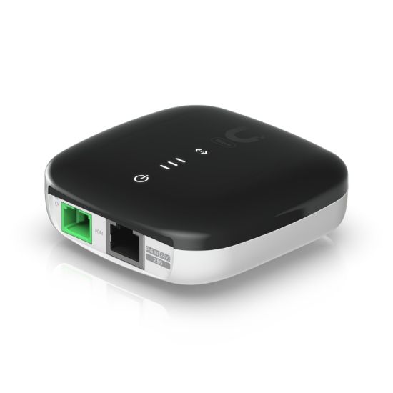 Picture of Ubiquiti WaveFiber ONU, A GPON Optical Network Unit With A 2.5 GbE Port, Delivers 1.2 Gbps Uplink / 2.5 Gbps Downlink Speeds At Distances Up To 20