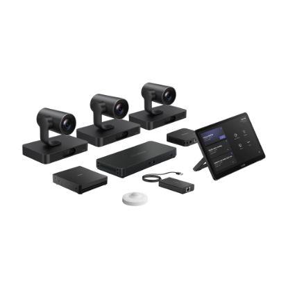 Picture of Yealink MVCS98-C5U Teams Room Kit, MCore 4, MTouch Plus, 3x SmartVision 80, AVHub, RCH40 E2, RoomSensor, BYOD Extender, 20x Zoom, AI Tracking