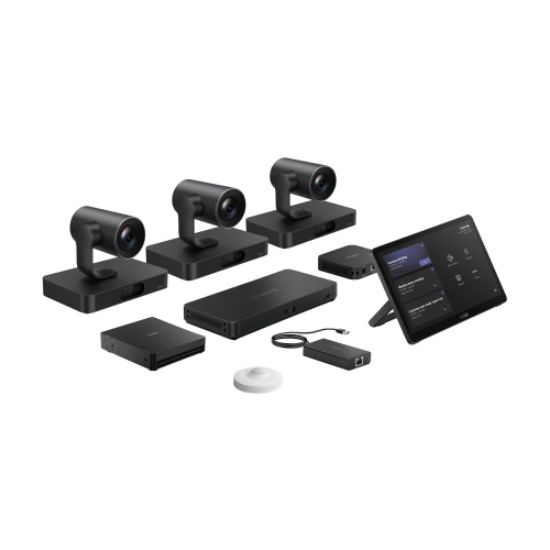 Picture of Yealink MVCS98-C5U Teams Room Kit, MCore 4, MTouch Plus, 3x SmartVision 80, AVHub, RCH40 E2, RoomSensor, BYOD Extender, 20x Zoom, AI Tracking