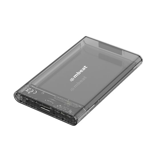 Picture of mbeat A1 See-Through Tool Free USB 3.0 2.5' SATA HDD Enclosure - Black USB Port: USB 3.0 Data Speed: Maximum up to 5Gbps Product Weight: 53g
