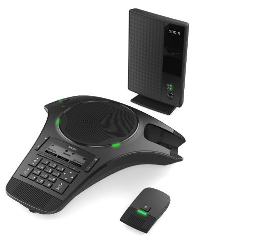 Picture of Snom C620 Conference system, 2 Detachable wireless microphones Wireless due to DECT Range 50m Up to 24 hours talk time Up to 28 days standby