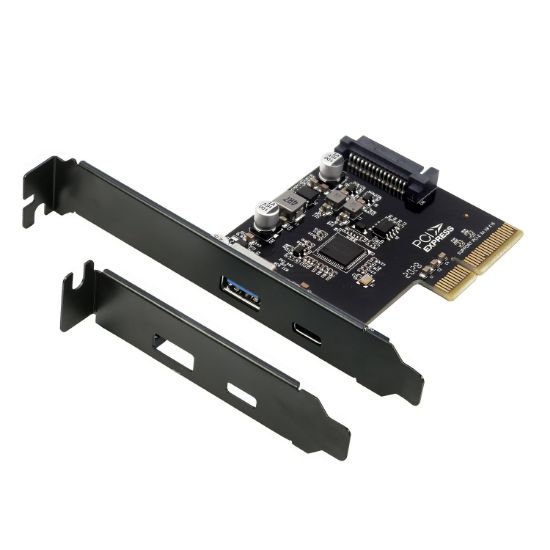 Picture of Simplecom EC312v2 PCIe x4 to 2-Port USB 3.2 Gen II 10Gbps USB-C and USB-A Expansion Card