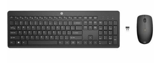 Picture of HP 235 USB Wireless Keyboard & Mouse Combo Reduced-sized & Low-Profile Quiet Keys Easy Cleaning Plug & Play for Notebook Desktop PC MAC ~1Y4D0AA