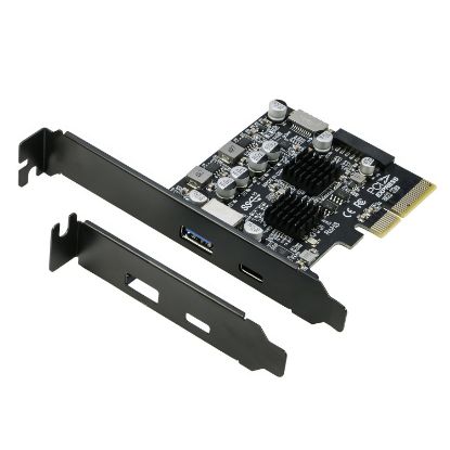 Picture of Simplecom EC315 PCIe x4 to 4-Port USB 3.2 Gen II 10Gbps Type-C and Type-A with Front Panel USB 3.0 and USB-C Key-A Expansion Card