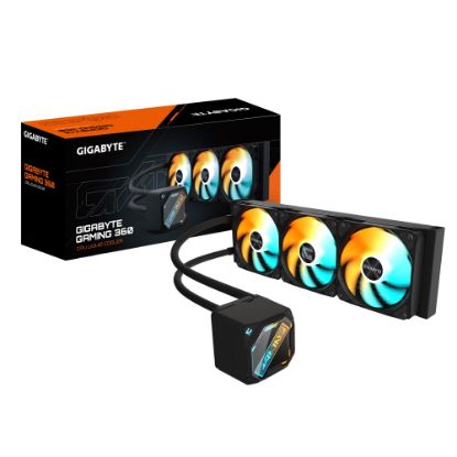 Picture of GIGABYTE GAMING 360 all-in-one liquid cooler, Intel 1851 / 1700 / 115X / 1200, AMD AM5 / AM4, Color BLACK