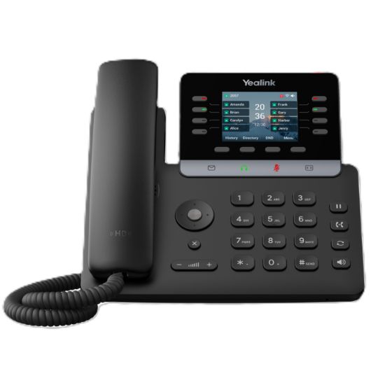 Picture of Yealink SIP-T73U IP Phone, 2.8' Color Display, 12 SIP Accounts, HD Voice, USB & PoE, Bluetooth & Wi-Fi via Adapter, Wall Mountable