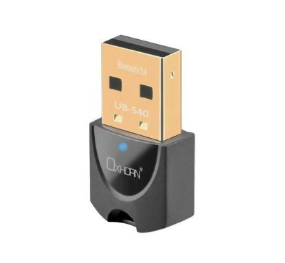 Picture of Oxhorn Bluetooth 5.4 V5.4 USB Wireless Dongle Support Bluetooth speakers, printers, headphones, headsets, keyboards, mice Support: Win7/8/10/11 Black