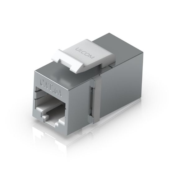 Picture of Ubiquiti Pass-through Cat6A Keystone Coupler, 12-Pack, For Connecting Pre-terminated Ethernet Cables Seamlessly
