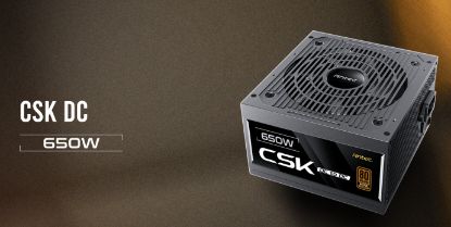 Picture of Antec CSK650DC 80+ Bronze, PCI-E 5.1,  Continuous Power, DC to DC, Flat Cables,. CircuitShield Protections, Thermal, Reliable Value Power Supply 5yr