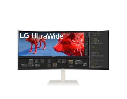 Picture of LG 38' Curved Ultra Wide QHD+ (3840x1600) 144Hz, IPS, 1ms, 2x USB Type-C (90w PD), HDR600 , HDMI, 4xUSB 3.0, RJ45, HAJ, Speakers, Professional Monitor