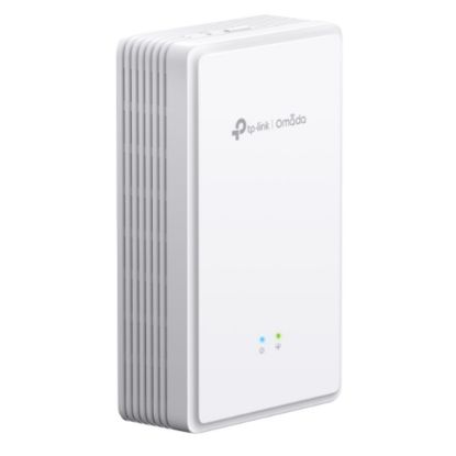 Picture of TP-Link EAP615GP-Wall Omada AX1800 Wi-Fi 6 Wall Plate GPON Access Point, 574Mbps at  2.4 GHz + 1201 Mbps at 5 GHz, AC Power, 4×Internal Antennas, MU-M