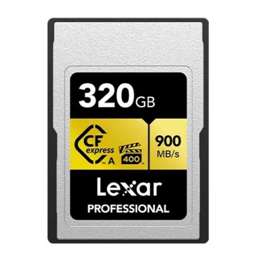 Picture of Lexar Professional  CFexpress ™Type  A  card Gold series 320GB -- CFexpress Type A Professional  Gold Series, up to  900MB/s read, 800MB/s write