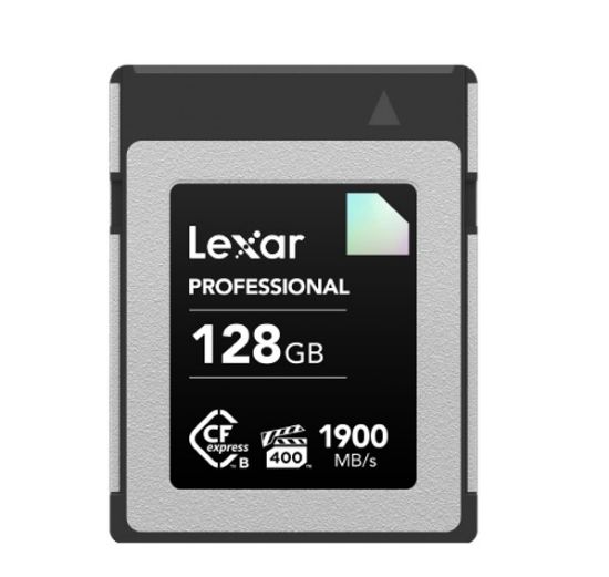 Picture of Lexar CFexpress Type B Diamond  Series 128GB – CFexpress Type B card Diamond 1900MB/s read, up to 1700MB/s write, VPG400, 8K RAW