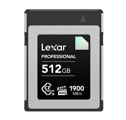 Picture of Lexar CFexpress Type B Diamond  Series 512GB– CFexpress Type B card Diamond 1900MB/s read, up to 1700MB/s write, VPG400, 8K RAW