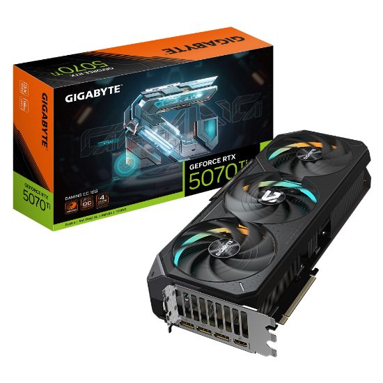 Picture of Gigabyte GeForce RTX™ 5070 Ti GAMING OC 16G, 2588 MHz, CUDA 8960, 28 Gbps, GDDR7, 256 bit PCI-E 5.0, PSU 750W, DisplayPort 2.1b x3 HDMI 2.1b x1