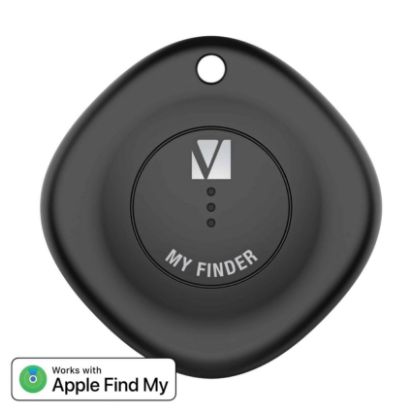 Picture of Verbatim Bluetooth Tracker My Finder Black,  IP66, IOS Iphone, Ipad, Macbook, Long Life, Pets, Kid, Luggage, Backpack Apple Find My Retail Pack 66840