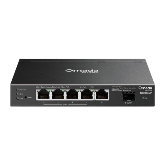 Picture of TP-Link SG2206MP Omada Access 6-Port Gigabit Switch with 4-Port PoE+